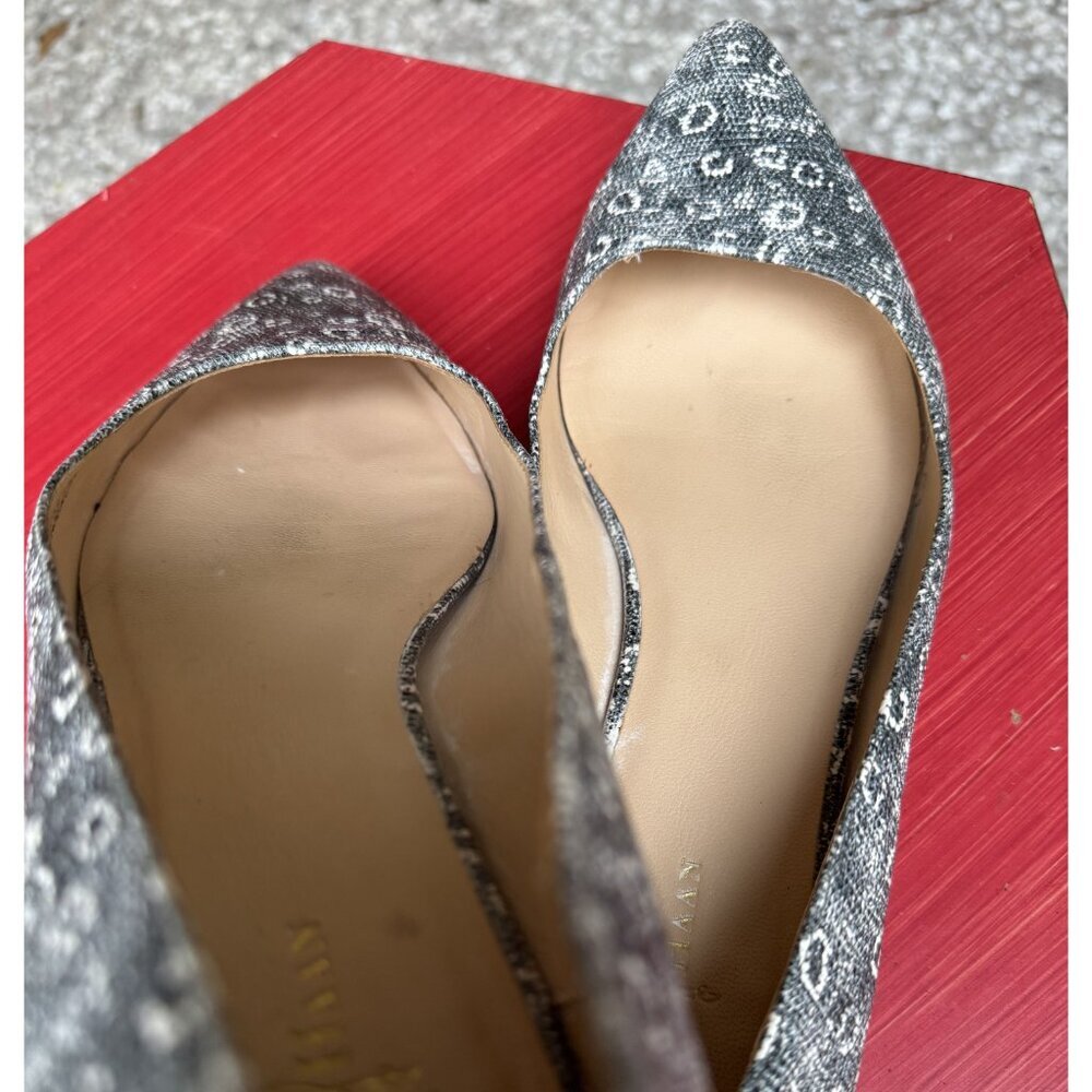 Cole Haan Pointed Toe Flats Size 8 Green Ivory Print - Picture 7 of 7